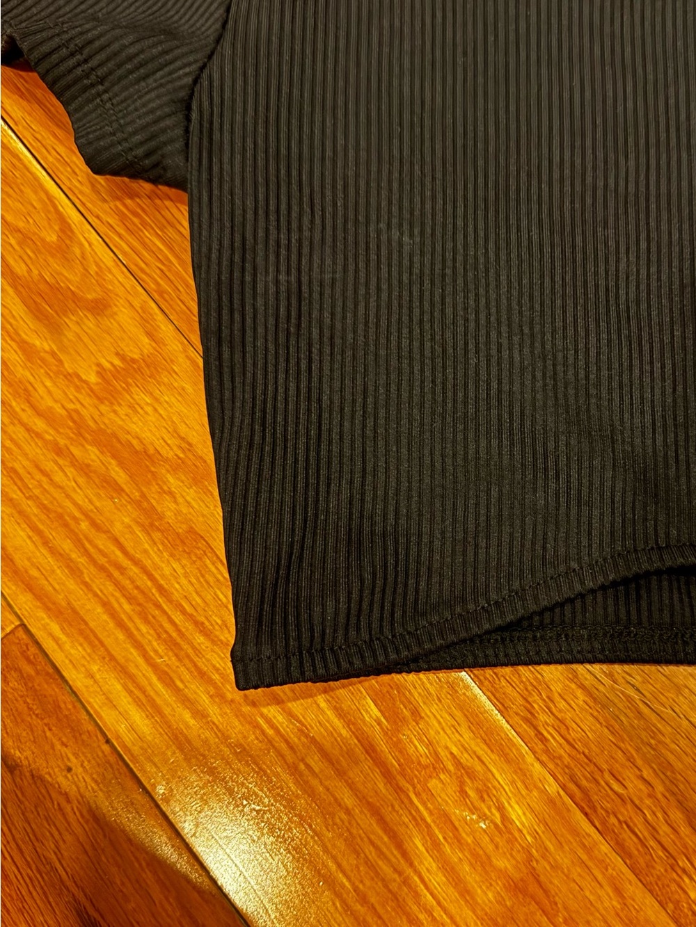 Bershka Black Fitted Crop T-Shirt Short Sleeve - Picture 3 of 7